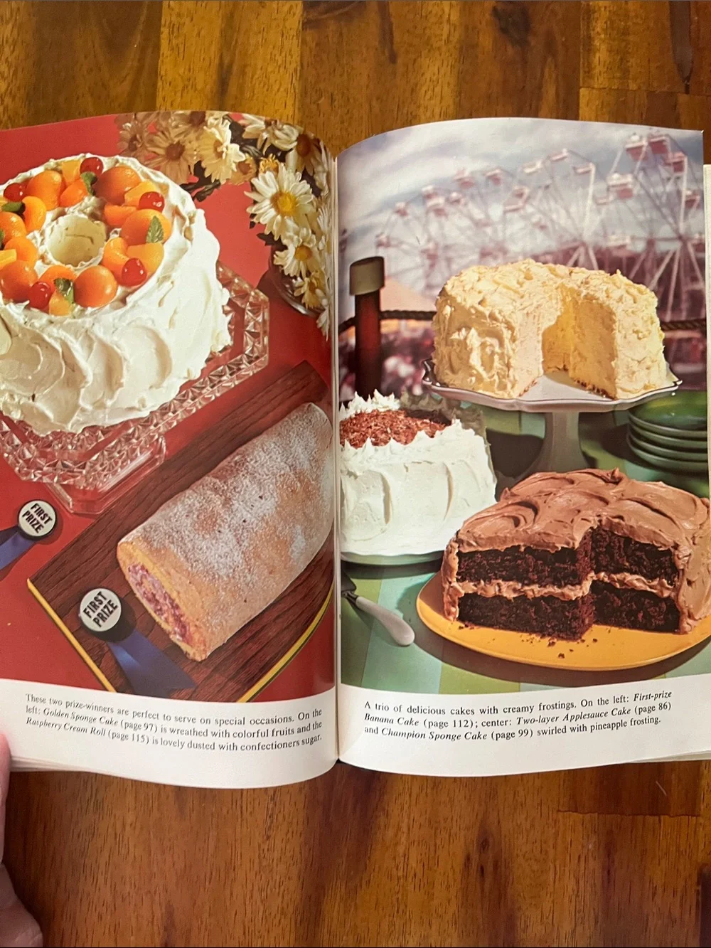 1975 Country Fair Cookbook HB/DJ Vtg W/Color Photos 70s Recipes Grandma Core